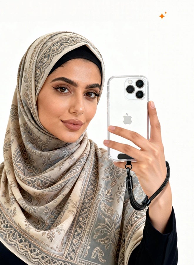 وايكيل مجموعة حزام معصم عالمية للهواتف المحمولة - طقم حبل أمان ثلاثي القطع مضاد للسرقة مع حزام معصم وحلقة مفاتيح وملصق، متوافق مع جميع حافظات الهواتف والكاميرات والمفاتيح والإكسسوارات الصغيرة - وردي - Image 2